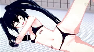 Innocent Stella needs to have an orgasm - Black Rock Shooter